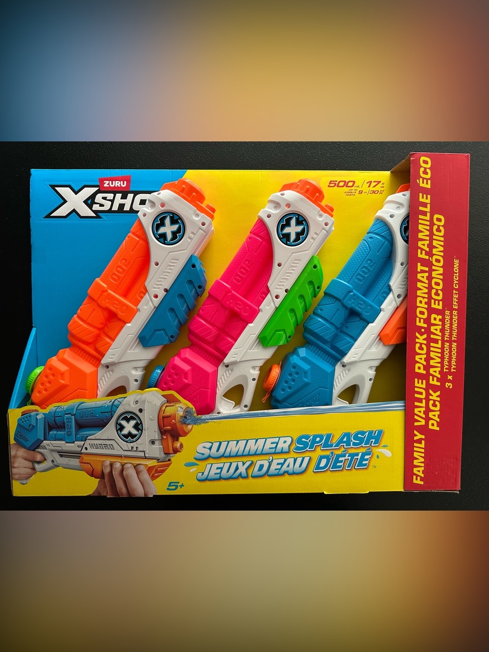 Zuru Summer Splash Typhoon Thunder Water Blaster Family Pack